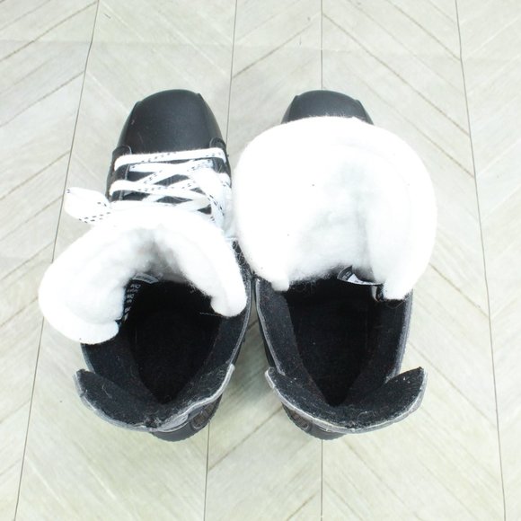 Bauer Supreme Enforcer Black Leather Lace Up Ice Hockey Skates Shoes Size 5 - Picture 7 of 9